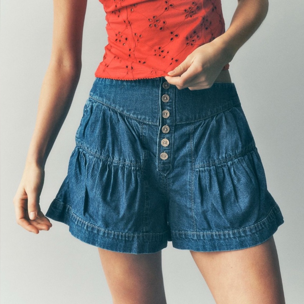 We The Free Fleur Denim Shorts